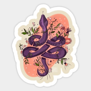 Snakes & Roses Sticker